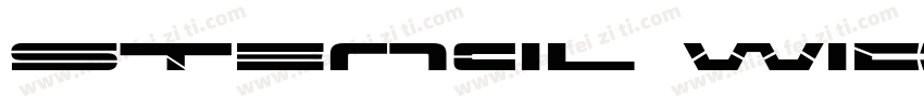 Stencil Wide Stenci字体转换